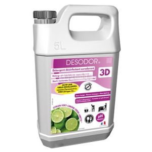 Dtergent dsinfectant surodorant 3d sols et surfaces citron vert