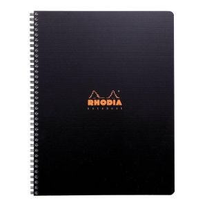 Cahier note book a4 160 pages perfores 4 trous q.5 x 5 rgle repositionnable