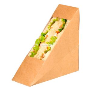50 triangles sandwich kraft  fentre