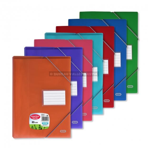 Protège-documents format A4 40 pochettes/80vues - rouge