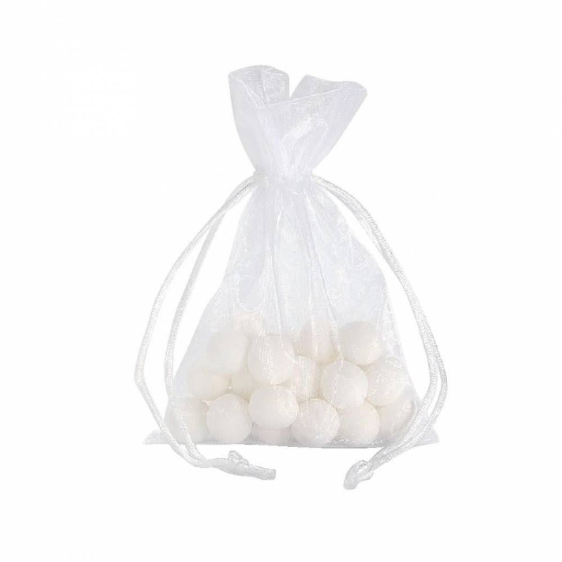 10 sacs organza blanc 12 x 17 cm