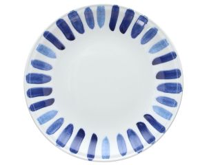 Assiettes panarea porcelaine bleu
