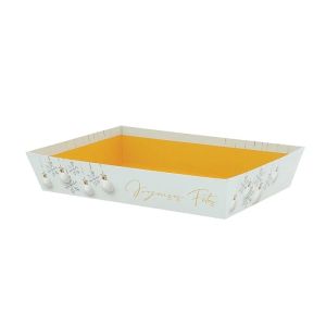 Corbeille carton nol blanc