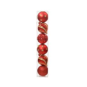 6 boules mix incassable diamtre 15 cm