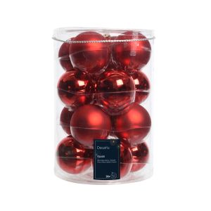 16 boules de nol verre diamtre 8 cm