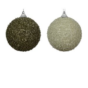 Boule mousse sequins diamtre 8 cm