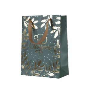 Sac cadeau feuilles 10 x 26 x 32 cm