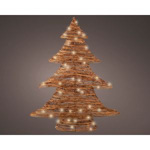 Sapin rotin lumineux 48 x 60 cm