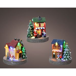 Maison lumineuse d12 x 13 cm