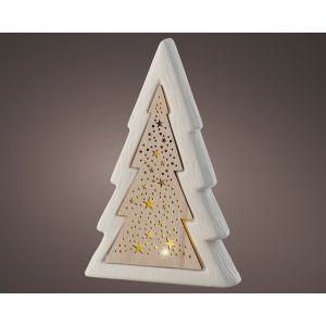 Sapin avec microled 16 x 25 cm