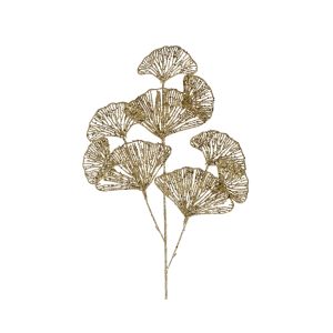 Branche ginkgo paillettes 70 cm