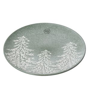 Assiette grs motif sapin 27 cm