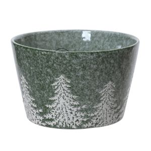 Bol gres motif sapin 13 cm