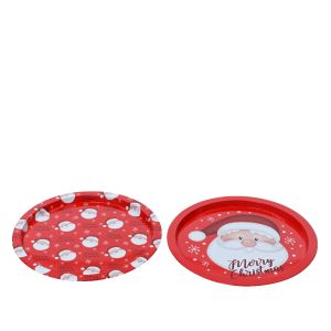 Assiette motif pre nol 32 cm