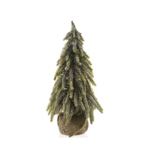 Petit sapin pot jute 20 x 35 cm