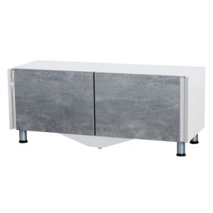 Meuble tiroirs 120 cm pour banko alveo blanc