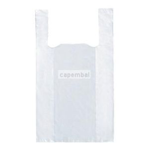 200 sacs plastiques  bretelles blanc 26 x 12 x 45 cm