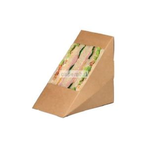 Boîte sandwich triangle kraft