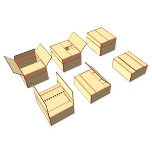 20 caisses expdition simple cannelure hauteur variable 40 x 30 x 25 cm
