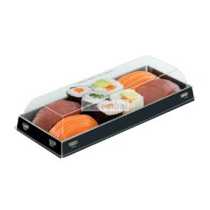 20 couvercles pour boites luxifood sushi pour boite 230 ml