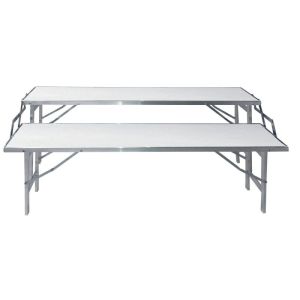 Table aluminium 2 niveaux 150 x 60 x 70 cm