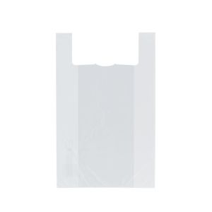 100 sacs plastiques blancs  bretelles 45 x 70 x 20 cm