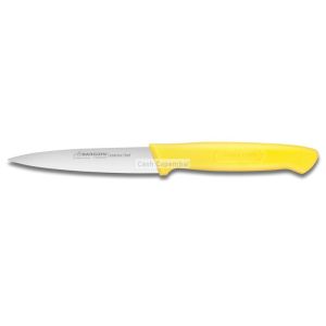 Couteau office 10 cm manche surmoulé jaune