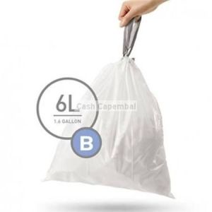 30 sacs poubelle code b 6 litres