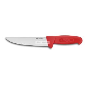 Couteau de boucher 17 cm rouge