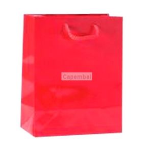 12 sacs luxe pellicul rouge 18 x 10 x 23 cm
