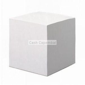 Bloc cube blanc 90 x 90 x 90 mm