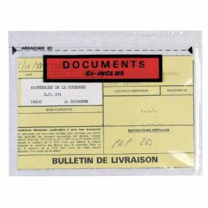 250 pochette d'expdition documents ci-inclus 165 x 228 mm