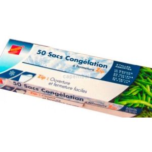 50 sacs conglation fermeture zip 3 formats