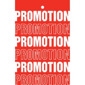 250 tiquettes  trou promotions tradition rouge 55 x 85 mm
