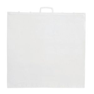 100 sacs plastique  poignes rapportes blanc 50 x 45 x 5 cm